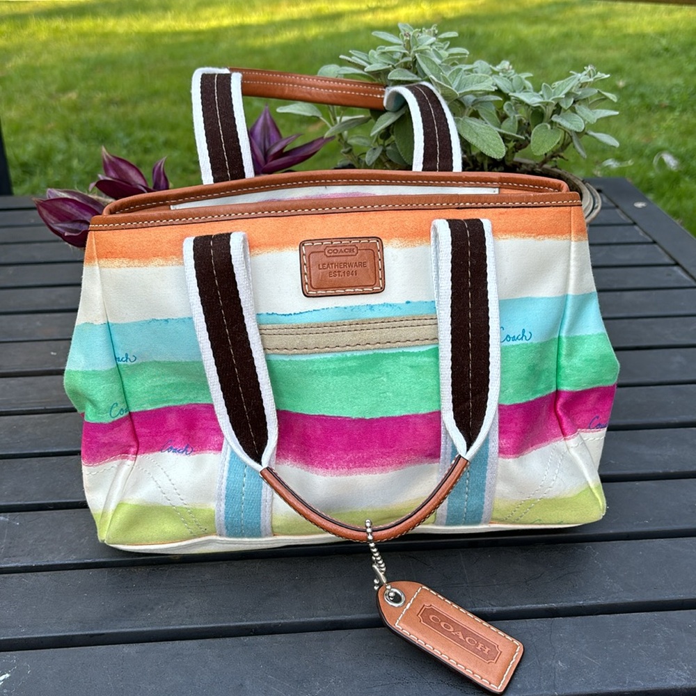 Coach Purse Summer Watercolours - Picture 2 of 6